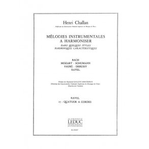 Challan Melodies Instrumentales A Harmoniser Vol 17 Ravel Str 4tet Bk