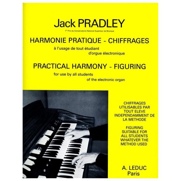 Pradley Harmonie Pratique Chiffrage Electric Organ Book