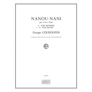 Georges Couroupos: Nanou-Nani (high) (Voice & Piano)