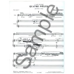 Edison Denisov: 4 Pi&egrave;ces (Flute & Piano)