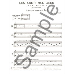 Yves Le Monnier: Simultaneous Reading, for beginners (Volume 1 - Simultaneous Reading of Treble and Bass Clef)
