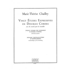 Marie-Thérèse Chailley: 20 Etudes expressives en double Cordes (Viola solo)