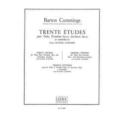 Barton Cummings: 30 Etudes d'apr&egrave;s Maxime-Alphonse (Trombone-Bass solo)
