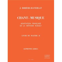 Ribiere Chant Musique Elementaire 1ere Annee Du Maitre Vol 2 Vce Bk