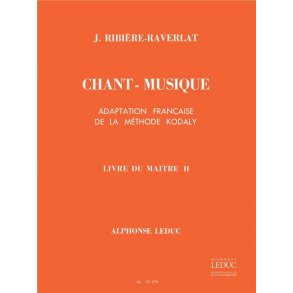 Ribiere Chant Musique Elementaire 1ere Annee Du Maitre Vol 2 Vce Bk