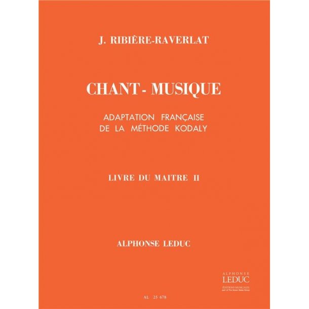 Ribiere Chant Musique Elementaire 1ere Annee Du Maitre Vol 2 Vce Bk