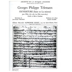 Telemann Suite In A Minor Harpsichord Part