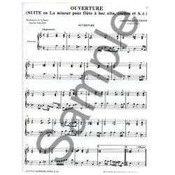 Telemann Suite In A Minor Harpsichord Part