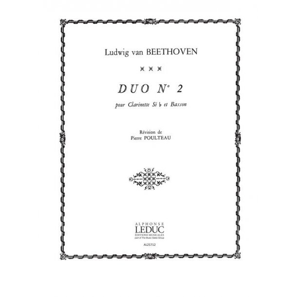 Ludwig van Beethoven: Duo No.2 (Clarinet & Bassoon)