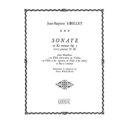 Jean-Baptiste Loeillet de Gand: Sonate Op.5, No.3 in D minor (Oboe & Continuo)