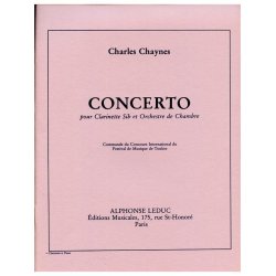 Charles Chaynes: Concerto (Clarinet & Piano)