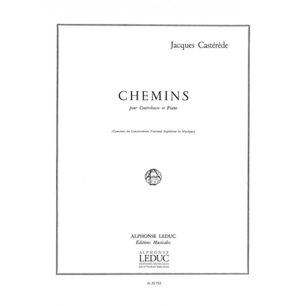 Jacques Cast&eacute;r&egrave;de: Chemins (Double Bass & Piano)
