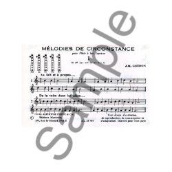 Henri Gu&eacute;don: M&eacute;lodies de Circonstance (sop) (Recorder solo)