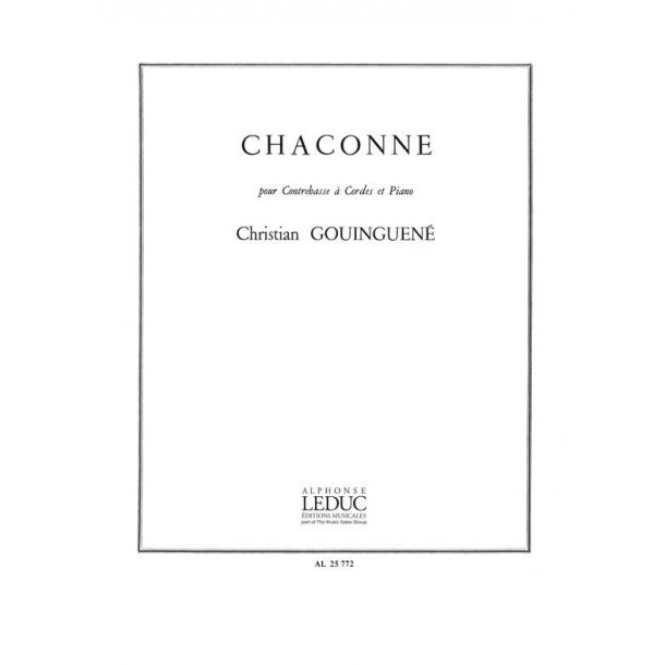 Christian Gouinguen&eacute;: Chaconne (Double Bass & Piano)