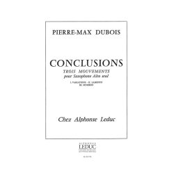 Pierre Max Dubois: Conclusions, 3 Mouvements (Saxophone solo)