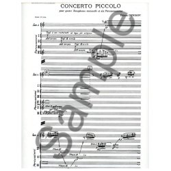 Edison Denisov: Concerto piccolo (Saxophone & Percussion)