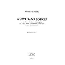 Reverdy Soucis Sans Soucis Voice &amp; Percussion Instrument Book