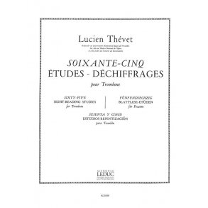 Lucien Thévet: 65 Etudes déchiffrages (Trombone solo)