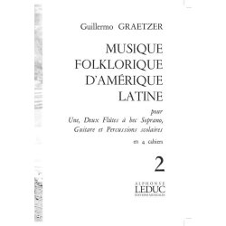 Graetzer Musique Folklorique D'amerique Latine Vol 2 Rec Gtr Perc Book