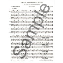 Fernand Lelong: Sp&eacute;cial Souplesse et Gammes Vol.1 (Tuba solo)