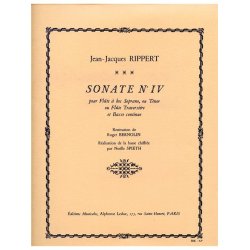 Rippert Bernolin Sonate No.4 Descant Recorder & Basso Continuo Book