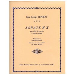 Jean-Jacques Rippert: Sonate No.10 (Flute & Continuo)