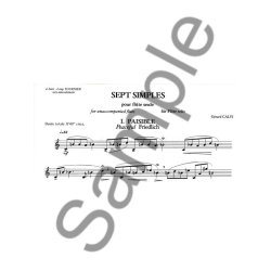 G&eacute;rard Calvi: 7 Simples (Flute solo)