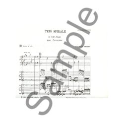 Jean-Pierre Drou&euml;t: Trio-Spirale, en 7 Etages (Parts M & S) (Percussion Ensemble)