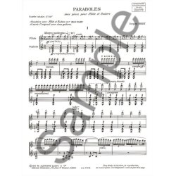 Jacques Ibert: Paraboles (Flute & Guitar)