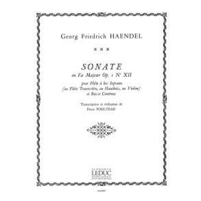Georg Friedrich Handel: Sonata Op.1, No.12 in F major (Recorder & Continuo)
