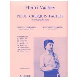 Henri Vachey: 9 Croquis faciles No.1: Berceuse (Clarinet solo)