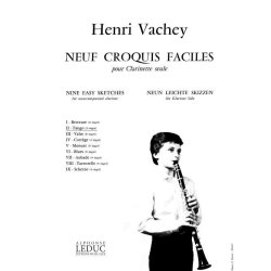Henri Vachey: 9 Croquis faciles No.2: Tango (Clarinet solo)