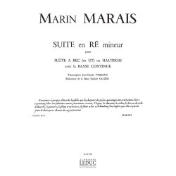 Marin Suite In D Minor 4eme Livre 1ere Suite Rec Or Oboe & Bass Cont