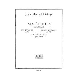 Jean Michel Defaye: 6 Etudes (Flute solo)