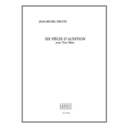 Jean Michel Defaye: 6 Pi&egrave;ces d'Audition (Flutes 3)