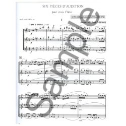 Jean Michel Defaye: 6 Pi&egrave;ces d'Audition (Flutes 3)