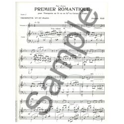 Jacques Mas: Premier romantique (for C Trumpet) (Trumpet & Piano)