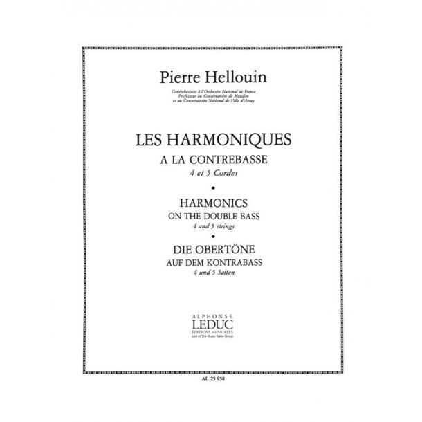 P. Hellouin: Les Harmoniques &agrave; la Contrebasse (Double Bass solo)