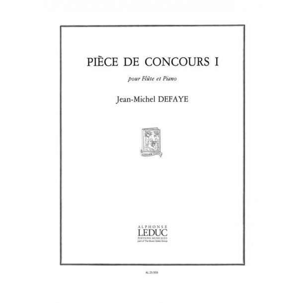 Jean Michel Defaye: Pi&egrave;ce de Concours No.1 (Flute & Piano)