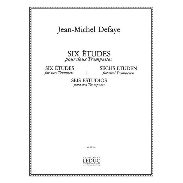 Jean Michel Defaye: 6 Etudes (Trumpets 2)