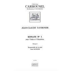 Jean-Claude Tavernier: Sonate No.1 (Violin And Vibraphone)
