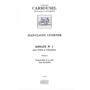 Jean-Claude Tavernier: Sonate No.1 (Violin And Vibraphone)