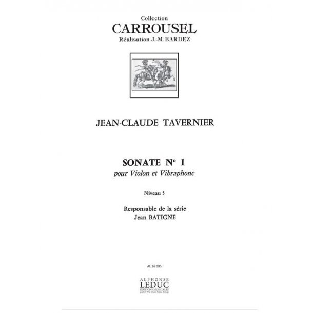 Jean-Claude Tavernier: Sonate No.1 (Violin And Vibraphone)