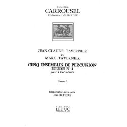Jean-Claude & Marc Tavernier J.C.& M.: Etude No.4 (Percussions 4)