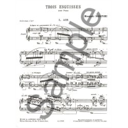 M. Nagatomi: 3 Esquisses (Piano solo)