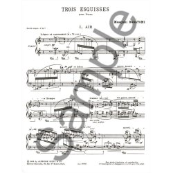 M. Nagatomi: 3 Esquisses (Piano solo)