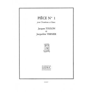 Jacques Toulon: Pièce No.1 (Trombone & Piano)