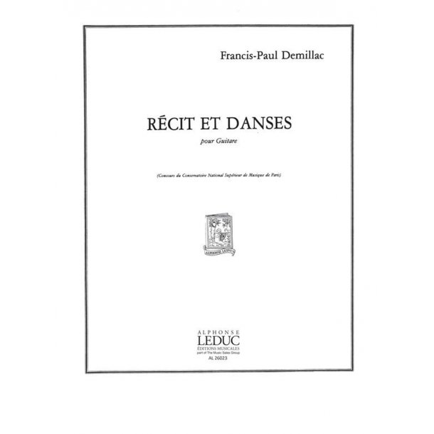 Francis-Paul D&eacute;millac: R&eacute;&ccedil;it et Danse (Guitar solo)