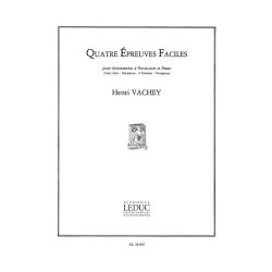 Henri Vachey: 4 Epreuves faciles (Percussion(s) & Piano)