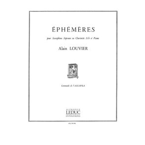 Alain Louvier: Ephémères (Clarinet & Piano)